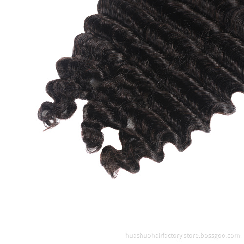 12A Pure Virgin Thick Quality Malaysian Loose Curl Loose Deep Weave Human Raw Hair Weft